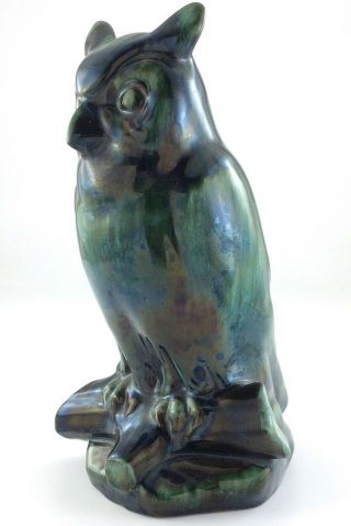 Vintage Blue Mountain Pottery BMP Canada Owl Perching Figure Figurine S559 2