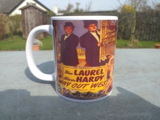 Laurel & Hardy Way Out West Poster 11 Oz Cup / Mug Christmas / Birthday Gift