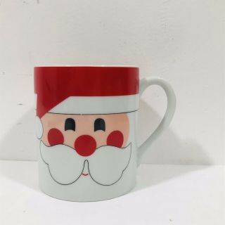 Vintage Porcelain Christmas Santa Claus Mugs Made In Japan Amscan Santa Face Mug