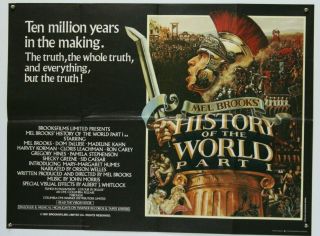 History Of The World Part 1 Mel Gibson 1981 Uk Quad Po1.  114