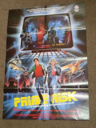 Prime Risk 1985 Vhs Film Poster (lee Montgomery)