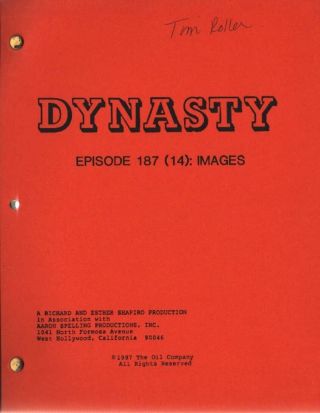 Joan Collins - Linda Evans - Dynasty Script - Images 1987 C 44