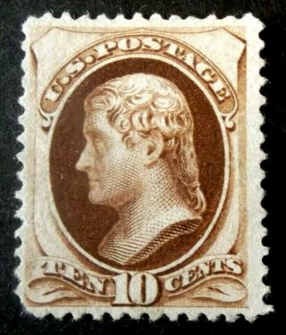 Buffalo Stamps: Scott 187,  1879 Banknote,  Ng - F/vf,  Cv = $3,  250 As Og
