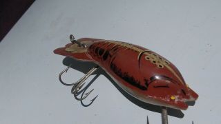 Vintage Fred Arbogast Co.  Mud Bug 3.  5 " Crayfish Lure.