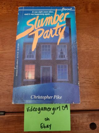 Rare Htf Vintage Slumber Party Christopher Pike First Edition 1985 Young Adult