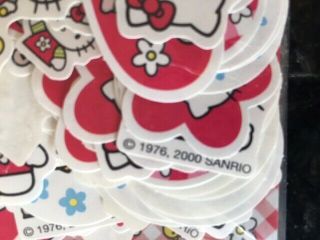 Authentic Vintage Hello Kitty Sanrio 2000 Rare 10 Design Stickers 2