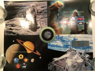 Space Achievement And Exploration 16x20 Sheet,  3409 - 3413,  $38.  50 Fv