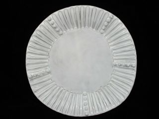 Vietri Incanto White Salad Plate - Stripe - 8 5/8 " - 0711h