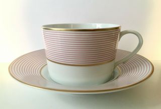 Raynaud French Limoges Porcelain Crinoline Pink Cup & Saucer 5 Avail