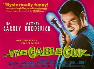 The Cable Guy Mini Quad Poster 1996 Jim Carrey Matthew Broderick