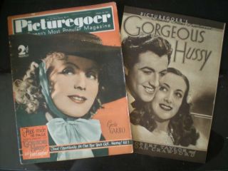 Picturegoer (1937) Uk Mag Greta Garbo,  Joan Crawford Gift Mag Still Present
