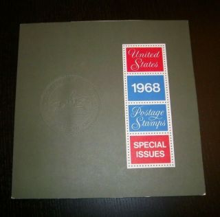 1968 Usps Special Issues Year Set W/ Folder Htf Type I 0 - 334 - 890 High Cv