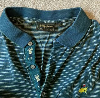 Vintage Bobby Jones Masters Golf Shirt Mens Polo Pga Championship Tiger Woods