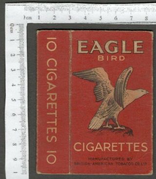 Aop Vintage Empty Packet Eagle Bird Cigarettes British - American Tobacco Co.  Ltd