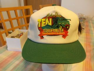 Vintage John Deere Ten Series Combine K Brand Usa Snap Back Hat With Tags