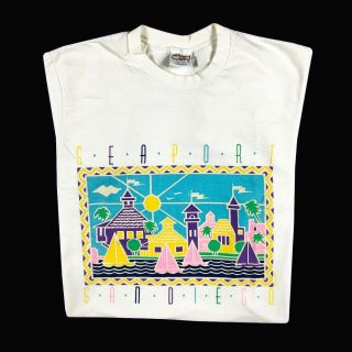 Vintage 80s Crazy Shirt Hawaii T Shirt Mens Small Seaport San Diego Tourist Tee