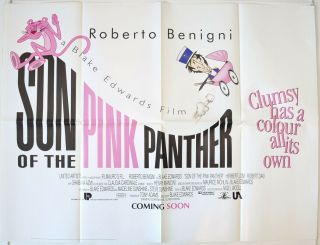 Son Of The Pink Panther (1993) Cinema Quad Film Poster - Herbert Lom