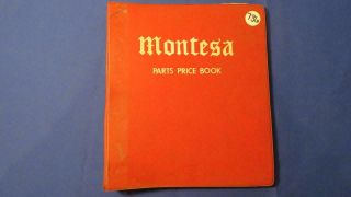 Vintage Montesa Parts Price Book For Dealer And Parts Manager Db161