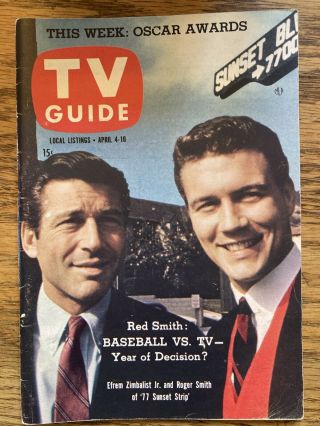 So Ohio Tv Guide 1959 77 Sunset Strip I Love Lucy Addie Bobkins Show Kval