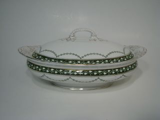 Furnivals Limited Derby Covered Serving Dish Circa 1913 England No.  388682