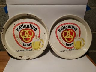 Vintage Ballantine Beer Trays - Newark,  Nj