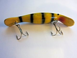 Vintage Homer Le Blanc Baby Swim Wizz Pike,  Bass Fishing Lure,  4 Inches Long 2