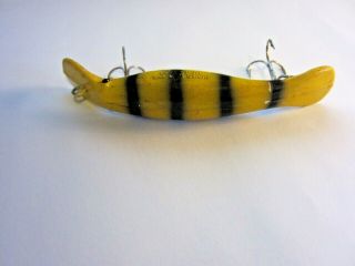 Vintage Homer Le Blanc Baby Swim Wizz Pike,  Bass Fishing Lure,  4 Inches Long 3