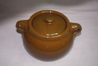 Vintage Medalta Potteries Ltd.  Crock Pot Stoneware Brown 8 - Cup Medicine Hat Alta