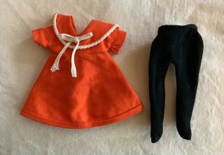 Vintage Betsy Mccall Doll At The Zoo Dress & Black Tights - No Doll