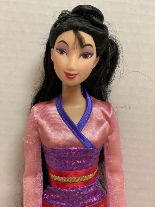 Disney Mulan Sparkling Princess Barbie Doll Pink Purple Dress - Mattel 1999