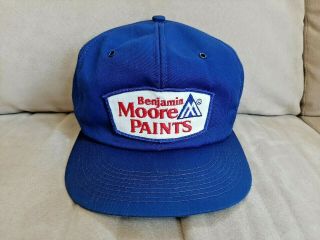 Vintage Benjamin Moore Paints Hat Cap K Brand Trucker Snap Back