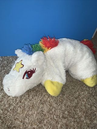 Rainbow Brite Starlite Pillow 24 " Plush Stuffed Unicorn