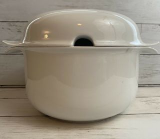 Hutschenreuther White Bianca Tavola Soup Tureen With Lid Germany
