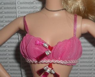 Top Barbie Doll I Dream Of Jeannie Lingerie Pink Bra Shirt Lingerie Accessory