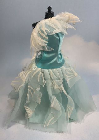 Barbie Doll Clothing: 1985 Dream Glow Fashions Blue Dress 2190 2332 Tlc