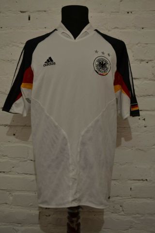 Vintage Germany 2004/2005 Adidas Home Football Soccer Shirt Jersey Trikot Mens L