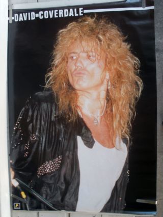 Rare David Coverdale Whitesnake 1988 Vintage Music Poster
