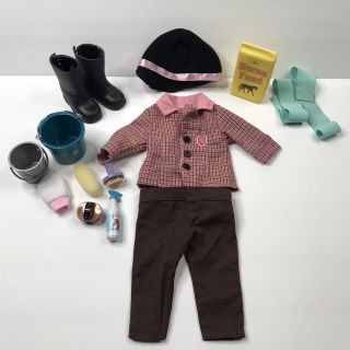 Our Generation Battat American Girl Doll Horse Riding Outfit Water Bucket Food