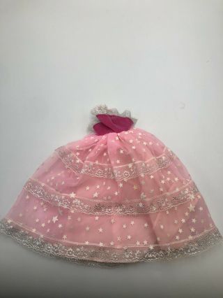 Barbie Doll Clothes 1985 Dream Glow Pink Dress Glow In The Dark Stars