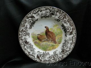 Spode Woodland Red Grouse Game Bird,  England: Dinner Plate,  10 3/4 ",  Box