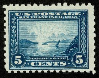 Scott 403 5c Panama - Pacific Exposition 1917 Nh Og Never Hinged