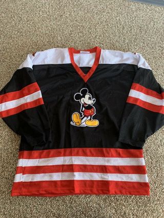 Vintage Mickey Mouse 1 Genius Hockey Jersey - Size Xl