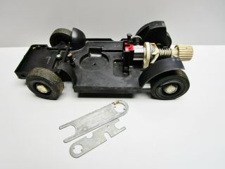 Vintage - Cox Plastic Car Chassis With.  049 Engine And Wrenches - As Pictured
