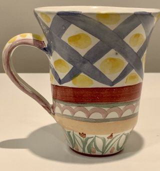 Vintage Mackenzie - Childs Tall Coffee Mug / Cup,  Hand - Painted.  Pastel