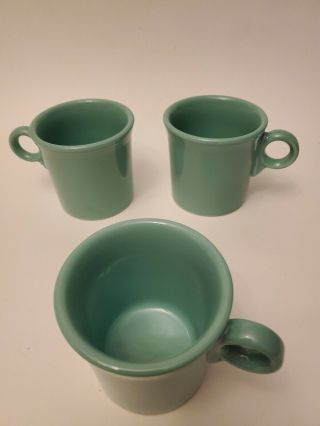 Fiestaware Tom & Jerry Coffee Mug Set 3 Sea Mist Green Ring Handle Hlc Mugs