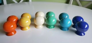 Vintage Fiestaware Ball Salt/pepper Shaker Homer Laughlin Multiple Colors Avail.