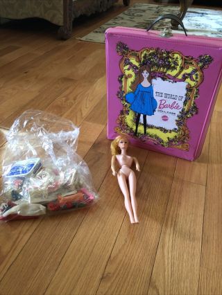 Vintage The World Of Barbie Doll Case By Mattel - 1968