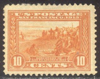 U.  S.  400a Vf W/cert - 1913 10c Pan - Pacific,  Orange ($175)