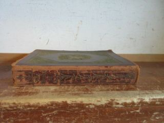 Old OF EMILE ZOLA Leather Book ANTIQUE TALES NOVELS ARTS & CRAFTS BINDING 2
