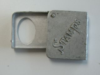 Us Vintage Antique Mini / Miniature Stamp Safe